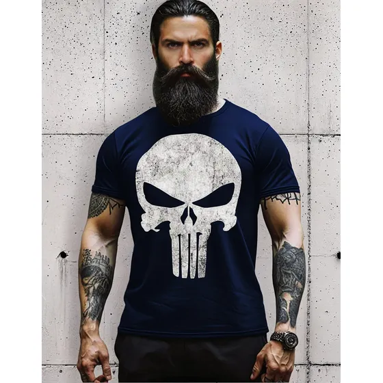 Camiseta Camisa Justiceiro Punisher Série Castle Filme Geek