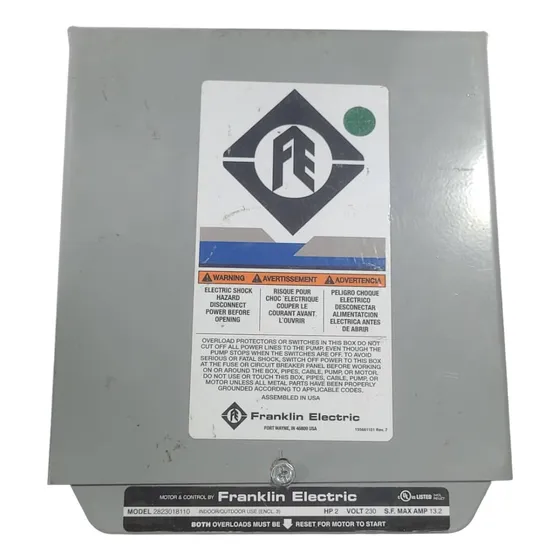 Cajas De Control De Motores Sumergibles