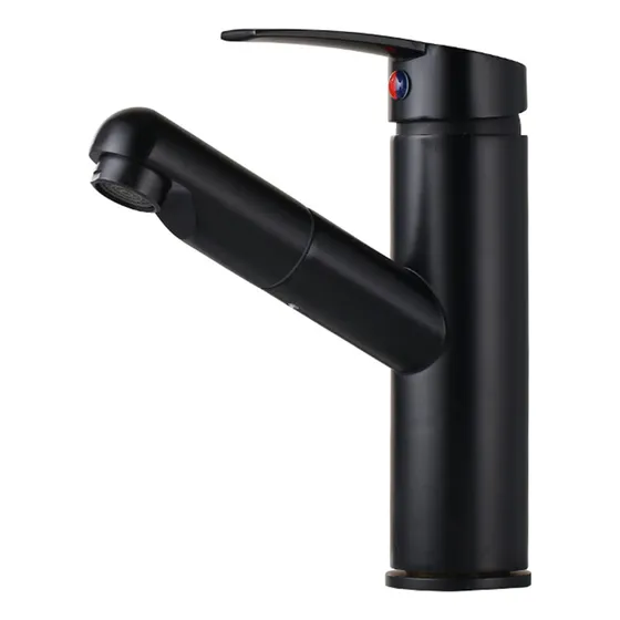 Grifo Para Lavabo Baño Rociador Abatible Laton Retractil 180