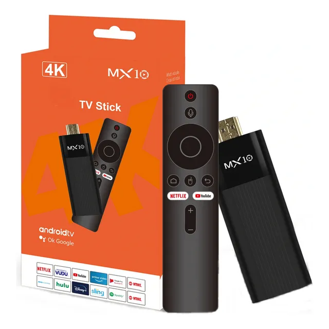 Android 13 Tv Stick Ilimitada Ai Voz Google Bt Dolby Uhd 4k Negro Ir