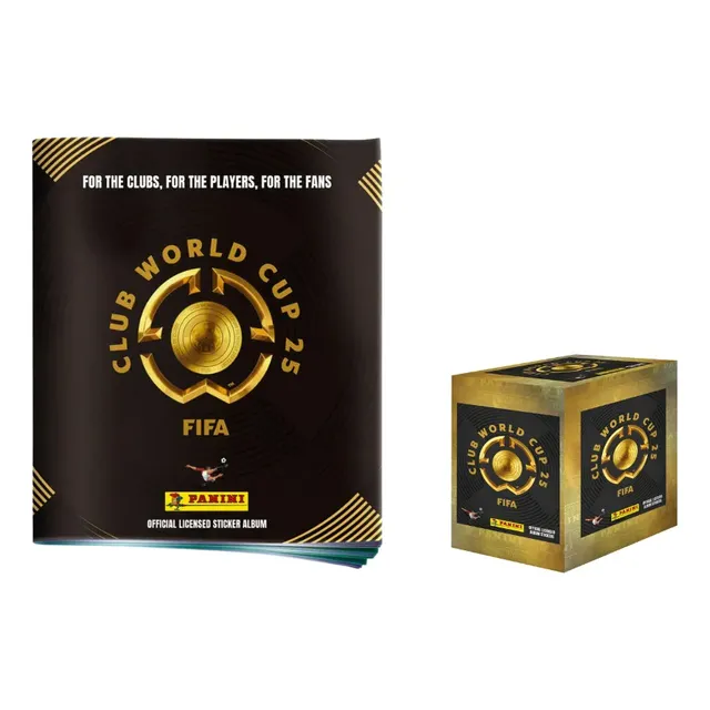 Álbum Pasta Blanda + Caja 50 Sobres Mundial Clubes 25 Panini