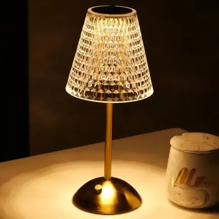 VOLTIS - Abajur de cabeceira LED, luminária decorativa e luz noturna, com interruptor touch e três cores ajustáveis. Ideal para quarto, escritório e sala de estar 3000 mAh 7w