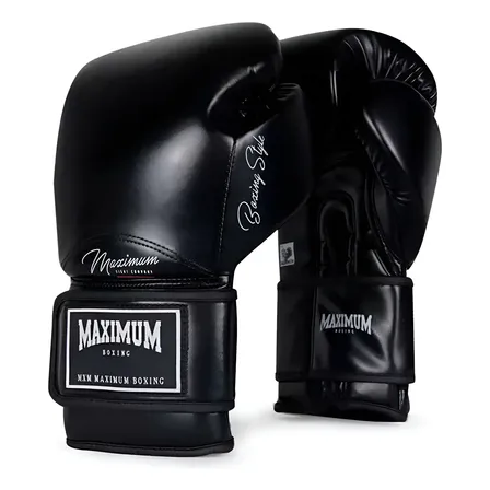 Luva De Boxe E Muay Thai Classic - Maximum Boxing Cor Black (preta) Tamanho 16oz