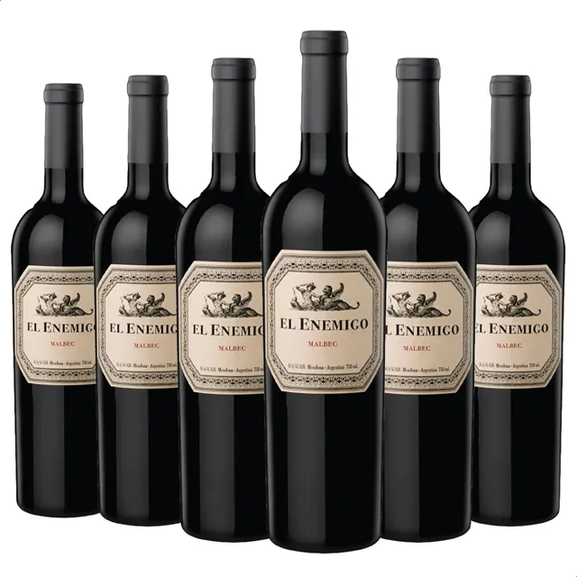Vino El Enemigo Malbec 750ml Tinto Caja X6 Botellas