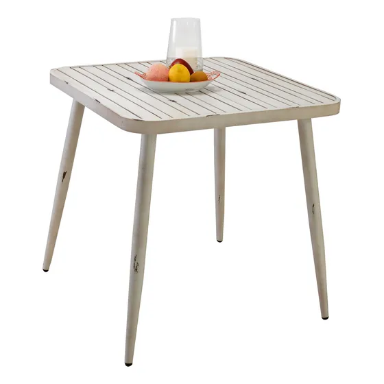 Mesa Blanco Jardin Patio Divino