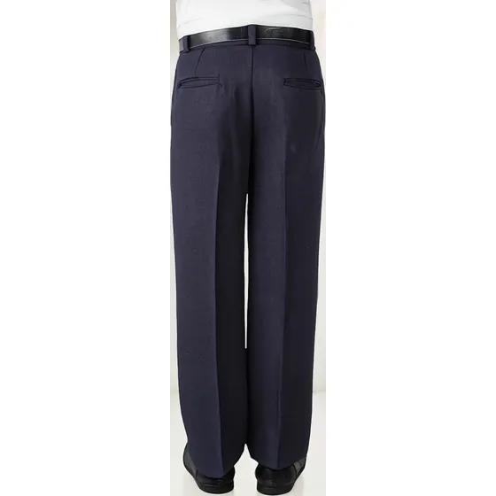 Pantalón Colegial Gris, Azul Oscuro Y Negro Niño