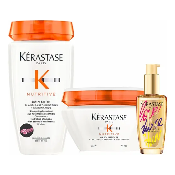 Shampú 250 Ml+masquintense Fina 200 Ml + Elixir Ultime 30 Ml