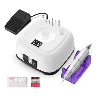 Kit De Máquina De Taladro Eléctrico For Uñas Con Pedal For Kit De Máquina De Taladro Eléctrico For Uñas Con Pedal For
