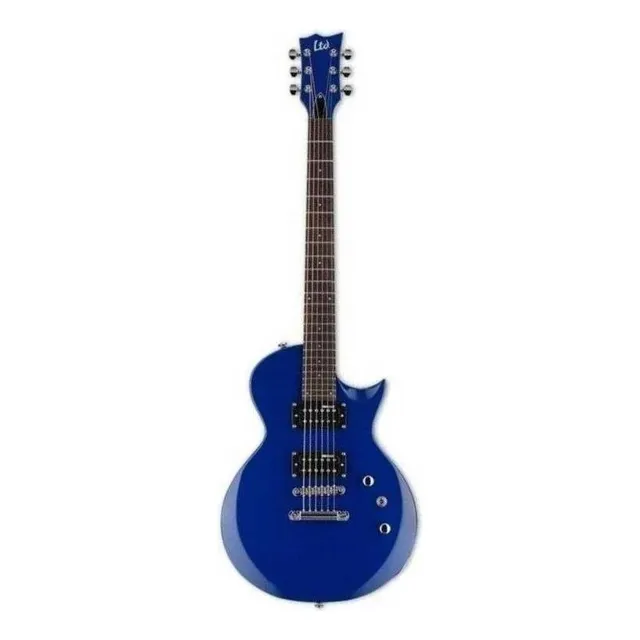 Guitarra eléctrica LTD EC Series EC-10 de tilo blue negro con diapasón de engineered hardwood