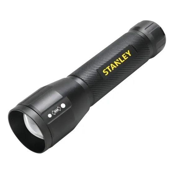 Linterna Stanley Led De Aluminio 300 Lumens Foco Ajustable Color de la linterna Negro
