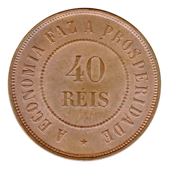 Brasil - Moeda De 40 Réis - 1.900 - S/fc.