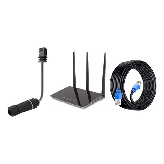 Adaptador Lan Ethernet P/ Starlink Mini + Rollo 10m + Router