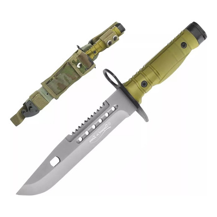 Faca Tática 5.8mm Verde Militar Baioneta M9 Infantary K25 Faca Tática 5.8mm Verde Militar Baioneta M9 Infantary K25