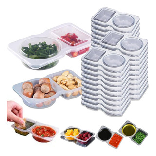 Snack Containers, Double Compartment Snack Box, Portátil Y Snack Containers, Double Compartment Snack Box, Portátil Y