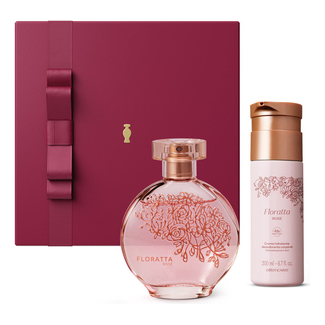 Combo Presente Dia Dos Namorados Floratta Rose: Desodorante Colônia 75ml + Creme Corporal ... Combo Presente Dia Dos Namorados Floratta Rose: Desodorante Colônia 75ml + Creme Corporal ...