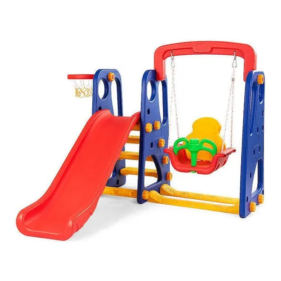 Resbaladera Tobogan Columpio Basket Juegos Niños 