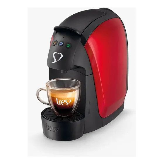 Cafeteira Espresso Luna Vermelha Automática - Tres 3 Coraçõe