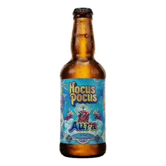 Cerveja IPA Hocus Pocus Aura Garrafa 500ml Artesanal Brasileira
