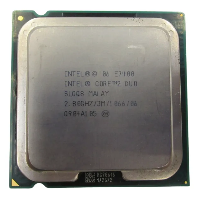 Procesador Intel Core 2duo E7400 Lga775 Slgq8 2.8hgz 45nm