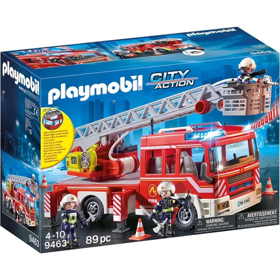 Playmobil City Action 9463 Camión De Bomberos Con Escalera