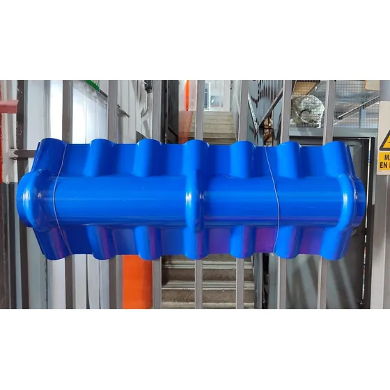 Caballete O Cumbrera Pvc Azul
