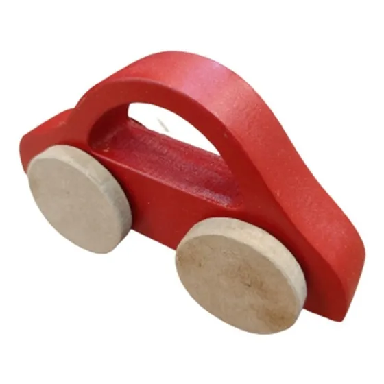 Auto Autito De Madera Artesanal Varios Colores 10x3cm Chk