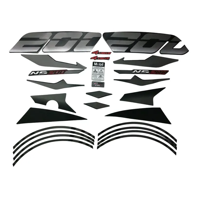 Kit Completo De Calcomanías Pulsar Ns200 (2018)