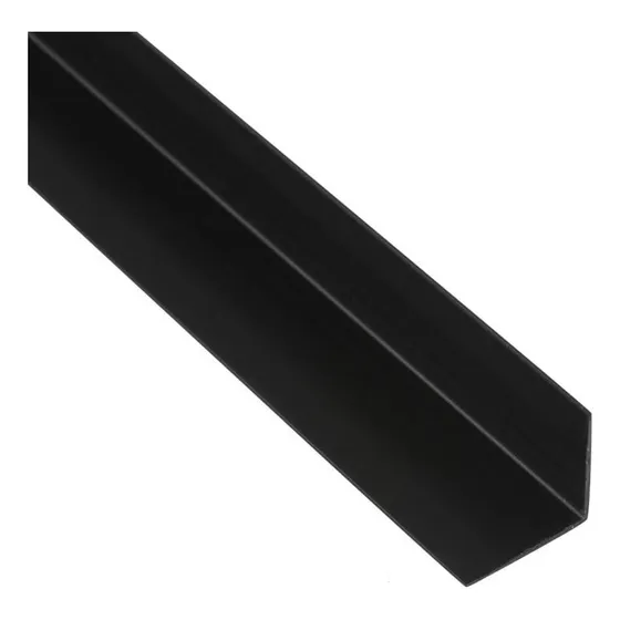Angulo De Terminación De Pvc 20mm X 20mm Largo 4m Negro