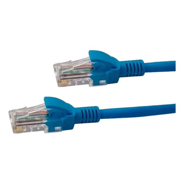 Cable De Red Patch Cord Certificado Cat5e 2 Mts Azul