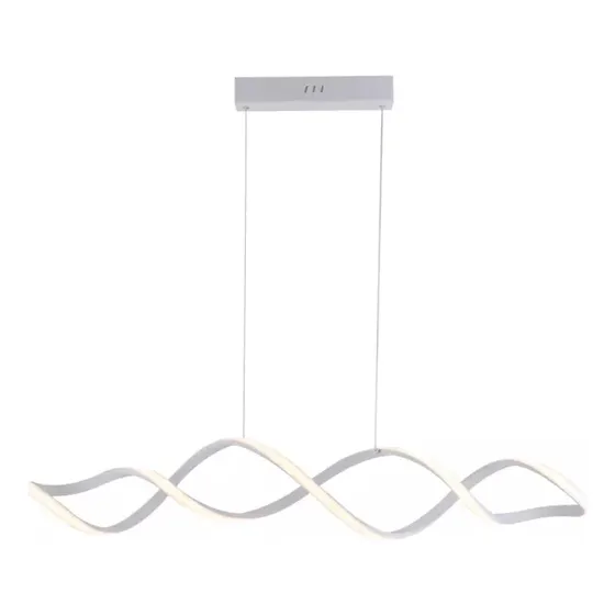 Pendente Jantar Moderno Infinito Mesa Sala Preto Led 105cm