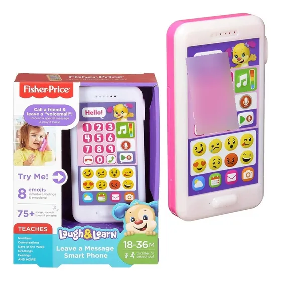Juguete Teléfono Inteligente Fisher Price, Sonidos, Usado