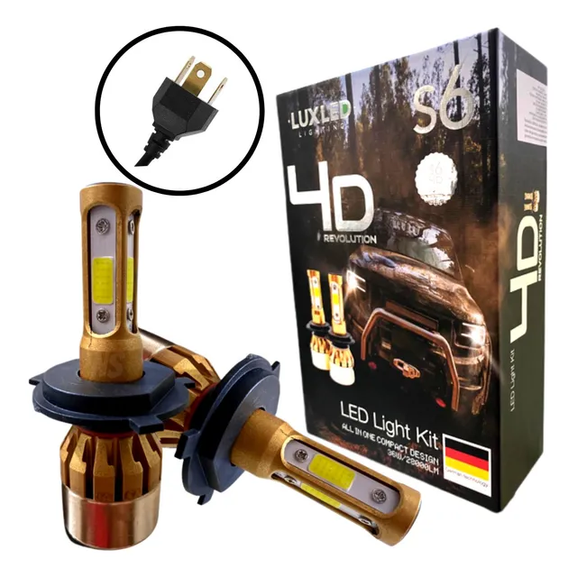 Kit Cree Led S6 4d Lux Led Lighting H4 Alta Baja Duna Uno Up