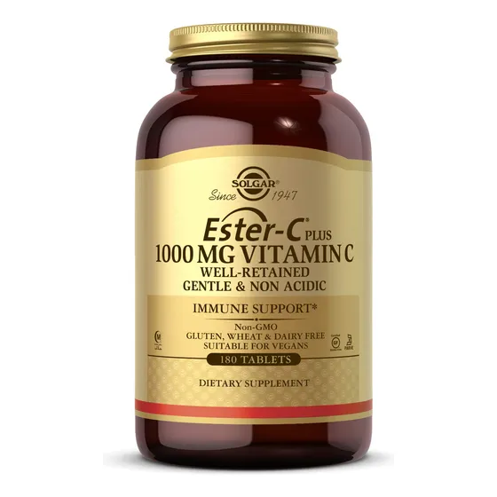 Suplemento Solgar Ester-c Plus De 1000 Mg De Vitamina C, 180