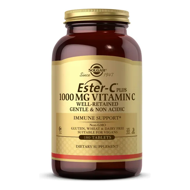 Suplemento Solgar Ester-c Plus De 1000 Mg De Vitamina C, 180