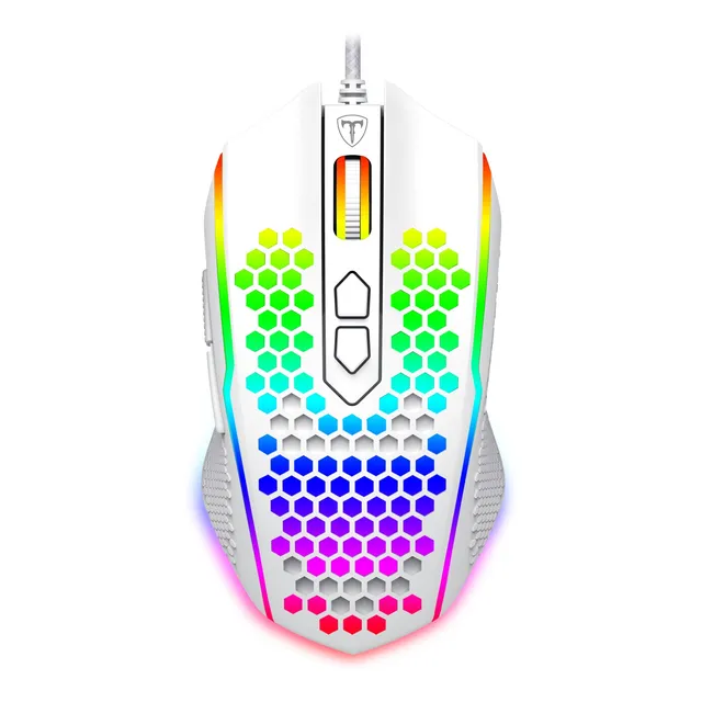 Mouse Gamer T-dagger Imperial Rgb Sensor Pixart 3212 Blanco