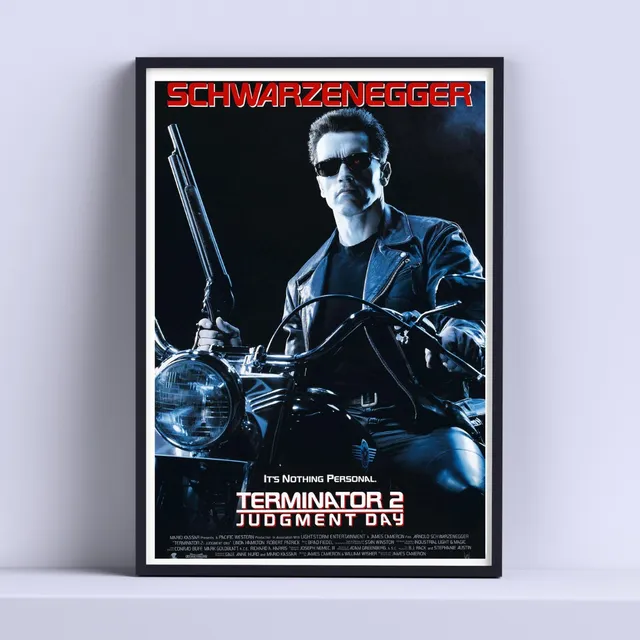 Cuadro Pelicula Terminator 2 30x40 Listo P Colgar