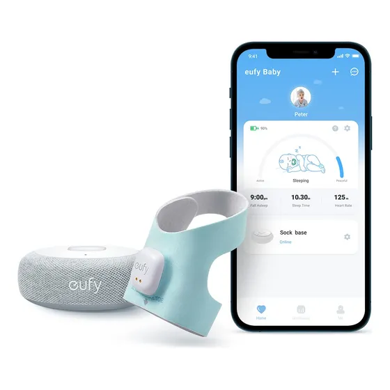Monitor Bebé Eufy Security Smart Sock 0-18 Meses Wi-fi