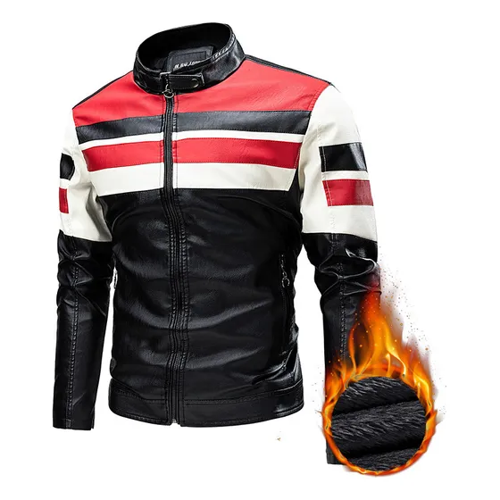 Moda Pu Motociclista Biker Bomber Termica Casual Rompeviento
