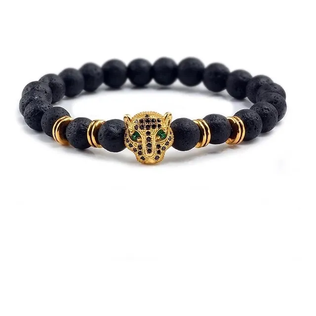 Pulseras Leopardo Lujo Perlas Bracaletes
