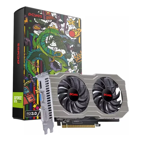 Placa De Video Pcyes Geforce Gtx750ti, 4gb Gddr5, 128 Bits