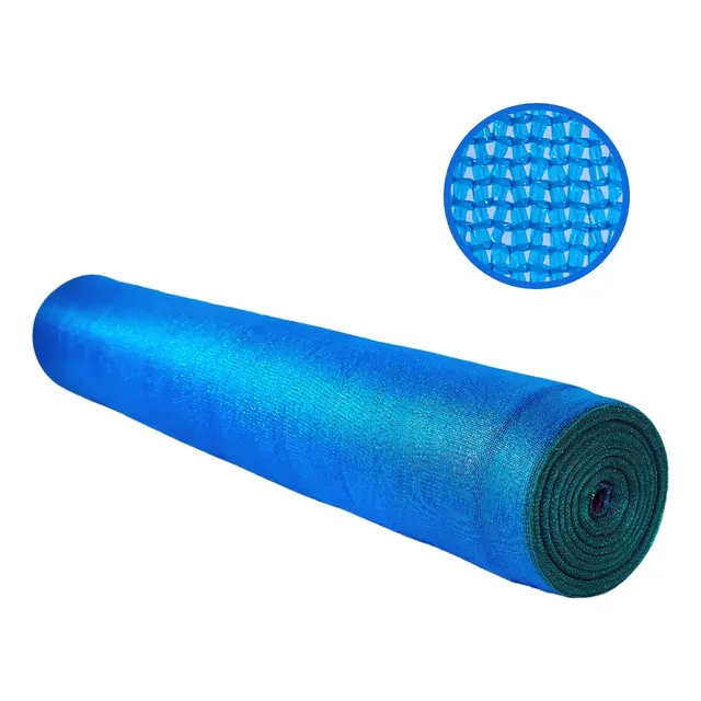 Malla Polisombra Azul Al 80% X Rollo 100m Largo X 4m Ancho