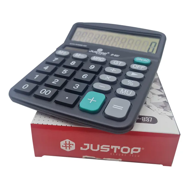Calculadora Electrónica Justop Jp-837 12 Dígitos Dual