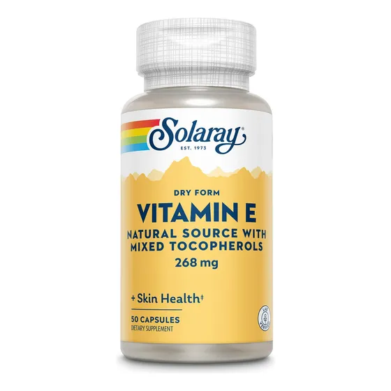 Suplemento Solaray De Vitamina E 400 Ui (268 Mg), 50 Cápsula