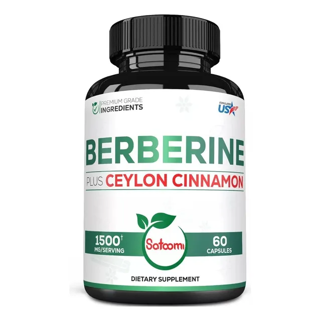 Berberine Berberina 60 Caps 1500mg Max Potencia Extra Fuerte