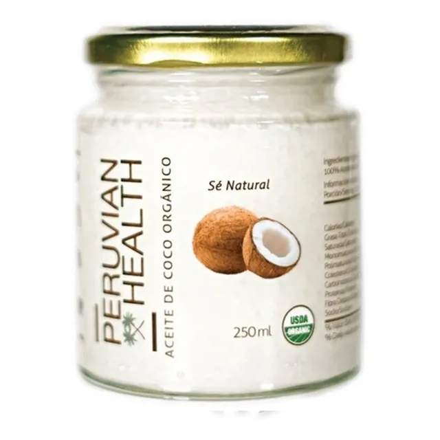Aceite De Coco Orgánico Virgen 250 Ml 