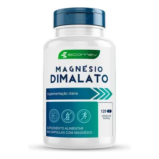 Magnesio Dimalato (500mg) Puro 120cåp Matéria Importada Full Magnesio Dimalato (500mg) Puro 120cåp Matéria Importada Full
