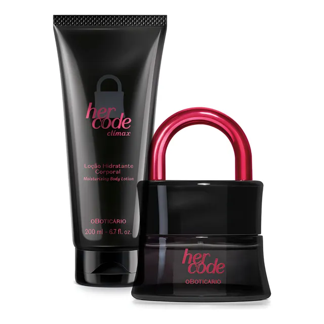 Her Code Clímax: Eau De Parfum 50ml + Loção Corporal 200ml