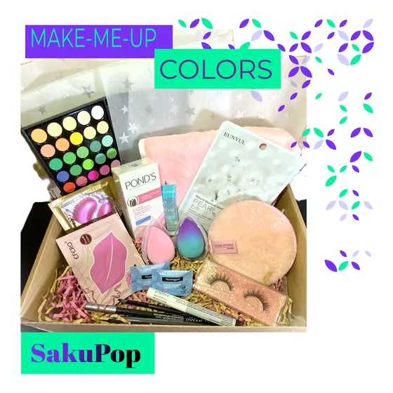 Caja Tematica Maquillaje  Sakupop  Make-me-up  Colors