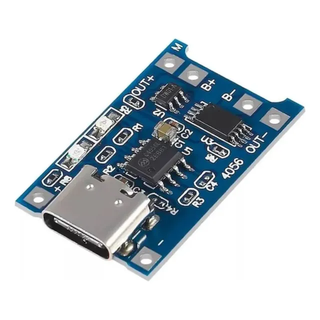 Cargador Bateria Litio Tp4056 Usb C 5v 1a Con Proteccion
