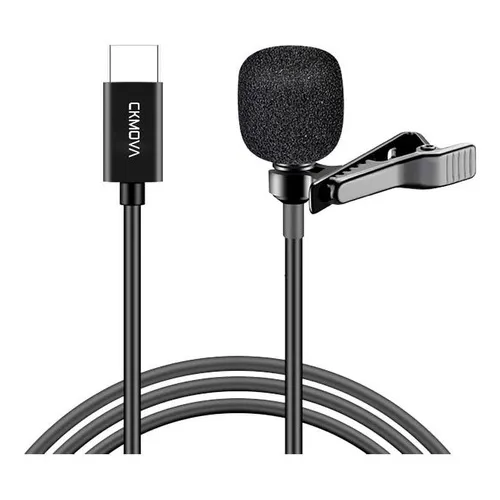 Microfone Lapela Usb-c Para Smartphone E Pc Ckmova Lcm1c